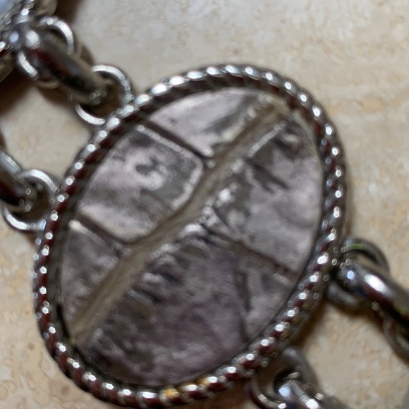 CONCHO BELT Reversible: Silver or animal-print embossed leather. OSFM VTG - Picture 8 of 17